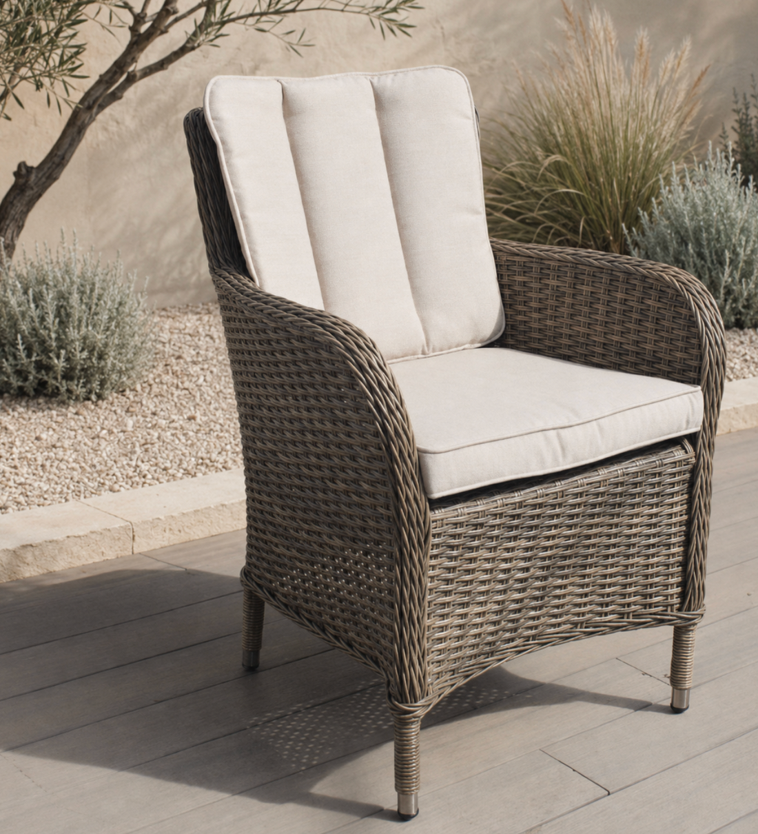 Pepple 4 Seat Dining Set- Dubai Sand