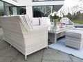 Antigua Corner Sofa Set with Rising Table, Stools & Armchair - Pre - order due in 20th February - The Outlet Home