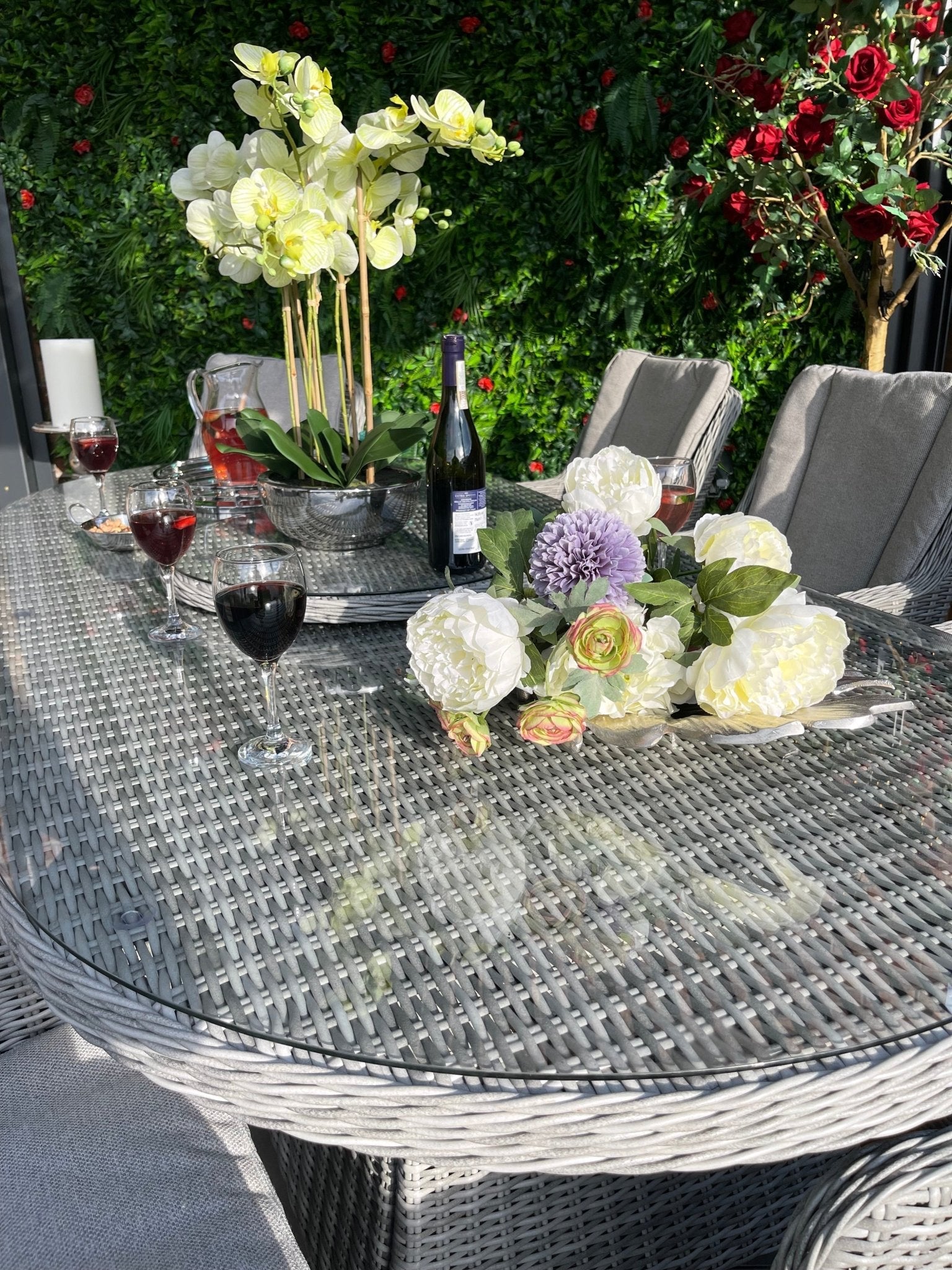 Antigua Luxury 8 Seat Dining Set with Lazy Susan - Pre - order due end of July - The Outlet Home