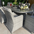 Antigua Luxury 8 Seat Dining Set with Lazy Susan - Pre - order due end of July - The Outlet Home