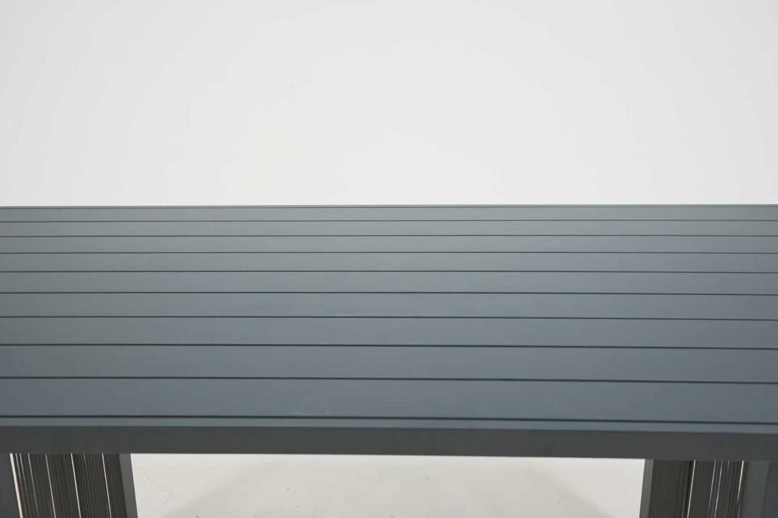 Aria Luxury Aluminium 4 Seat Dining Set Dark Grey - Order by 5th June for Free Parasol & Weather Cover - The Outlet Home