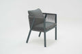 Aura Aluminium Oval 8 Seat 185 cm Dining Set with Olefin Rope Chairs - Pre Order Feb 2026 delivery - The Outlet Home