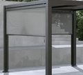 Cosmo Premium Aluminium Pergola 4x3m (approx 13ft x 10ft) LED Lights, 4 x windproof retractable sides + 5 year warranty + free delivery - The Outlet Home