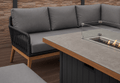 Harper Luxury Corner Sofa with Fire Pit Dining Table - The Outlet Home