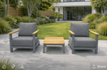 Sandbanks Luxury Relax Bistro Set Grey - The Outlet Home