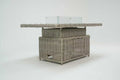 Santa Monica Luxury Edition with Rise & Fall Fire Pit Table - RE - ORDER DUE MARCH 2026 - NEW SEASON BUNDLE BUSTER - INCLUDES FREE PARASOL WITH WEIGHTS AND FREE COVER! - The Outlet Home