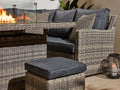 Siena Grande Corner Sofa with Fire Pit Dining Table - Pre - order due May - The Outlet Home