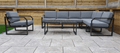 Sofia Aluminium Corner Sofa Grey in grey - The Outlet Home