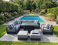 Viceroy Luxury Aluminium Sofa Set with Rise and Fall Fire Pit Table (optional chair available) Due in May - The Outlet Home
