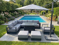 Viceroy Luxury Aluminium Sofa Set with Rise and Fall Fire Pit Table (optional chair available) Due in May - The Outlet Home